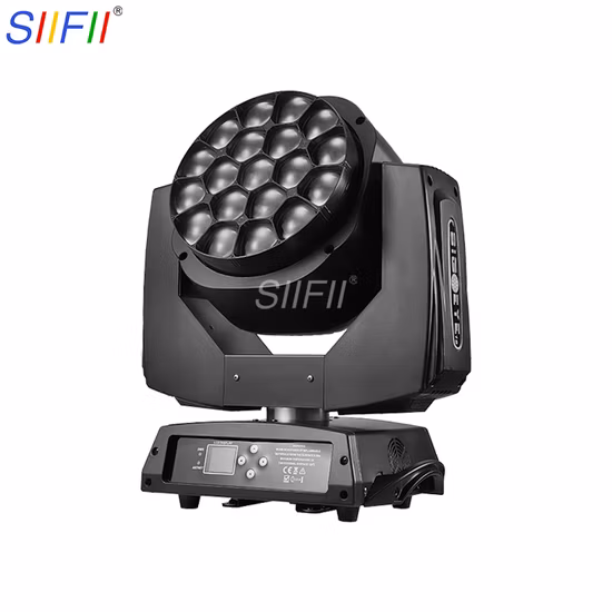 Lumière principale mobile de scène de DJ de lavage de zoom d'oeil d'abeille de 19 X 15W RGBW LED