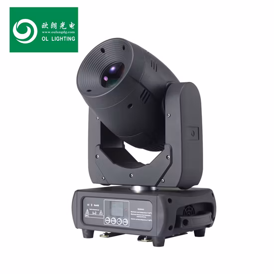 Projecteur à tête mobile LED 150 W avec anneau LED effet arc-en-ciel